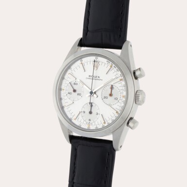 View full screen - View 1 of Lot 122. 'Pre-Daytona', Reference 6238 | A stainless steel chronograph wristwatch | Circa 1966.