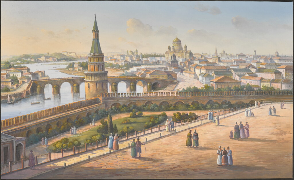 View full screen - View 1 of Lot 13. Two Views of Moscow from the Kremlin.