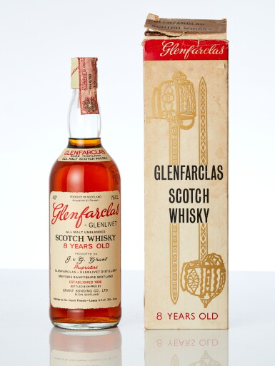 View full screen - View 1 of Lot 7623. Glenfarclas - Glenlivet 8 Year Old 40.0 abv NV (1 BT).