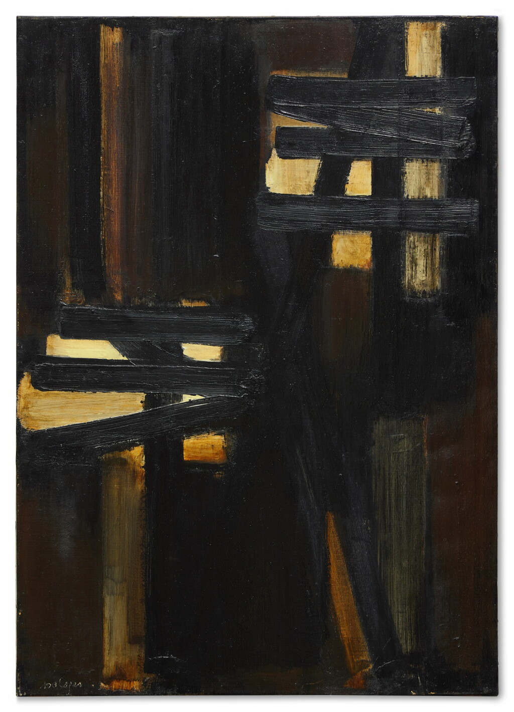 View full screen - View 1 of Lot 21. Peinture 92 x 65 cm. 7 février 1954.