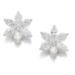 PAIR OF DIAMOND EARRINGS