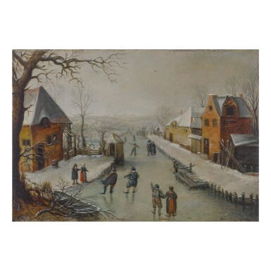 View full screen - View 1 of Lot 32. WORKSHOP OF ANTHONIE VERSTRAELEN | WINTER LANDSCAPE.