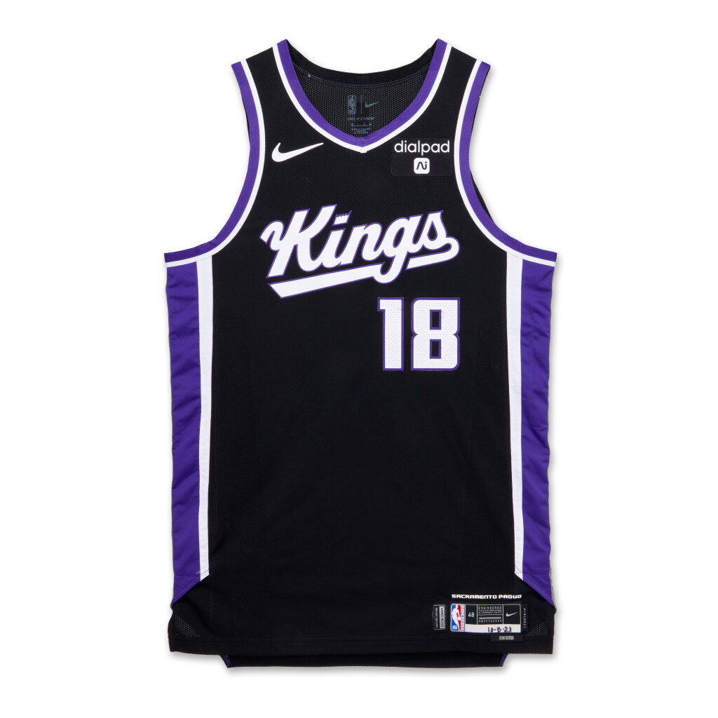 View full screen - View 1 of Lot 178. Jalen Slawson Sacramento Kings 2023-2024 Game Worn Icon Edition Jersey | Matched to 3 Games.