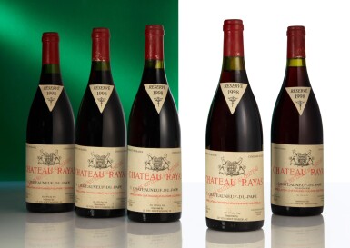 View full screen - View 1 of Lot 281. Châteauneuf du Pape, Réservé 1998 Château Rayas (6 BT).