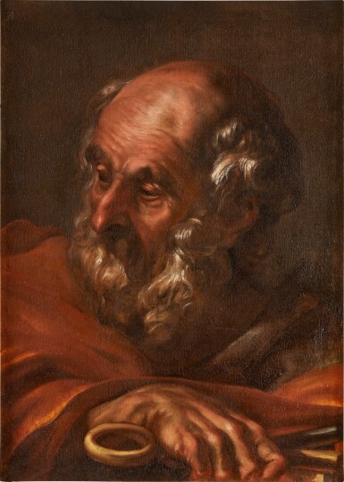 View full screen - View 1 of Lot 331. Saint Peter Holding the keys to the Kingdom of Heaven.