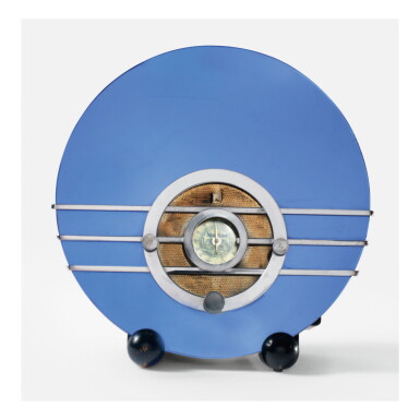View full screen - View 1 of Lot 203. WALTER DORWIN TEAGUE | "BLUEBIRD" RADIO, MODEL NO. 566.