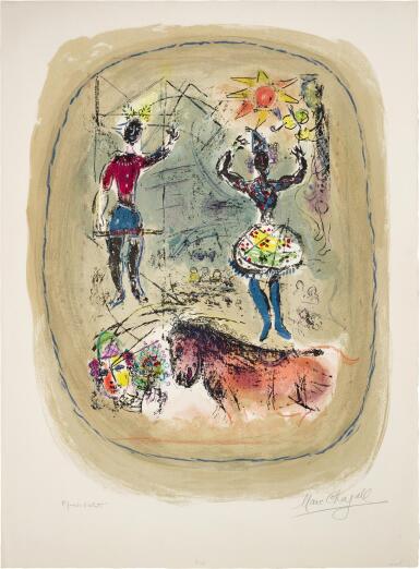 View full screen - View 1 of Lot 10. MARC CHAGALL | LE CIRQUE À L'ÉTOILE (M. 436).