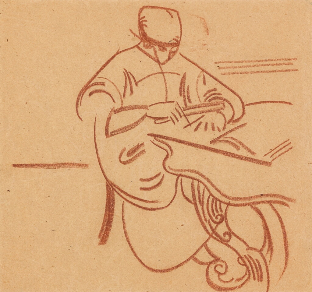 View full screen - View 1 of Lot 91. Woman at a Table.