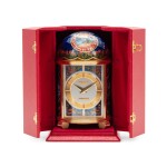 Patek Philippe Retailed by Shreve & Co, Cloisonné Solar Dome Clock in Brass dedicated to Bing Crosby