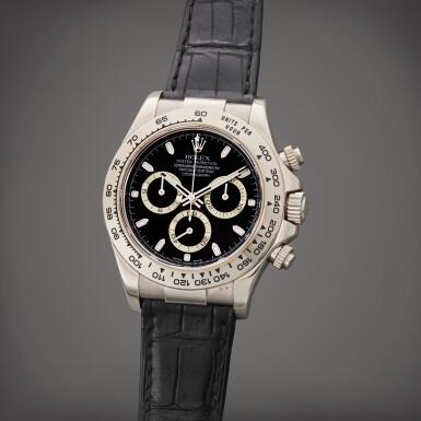 View full screen - View 1 of Lot 30. Reference 116519 Daytona | A white gold automatic chronograph wristwatch, Circa 2006.