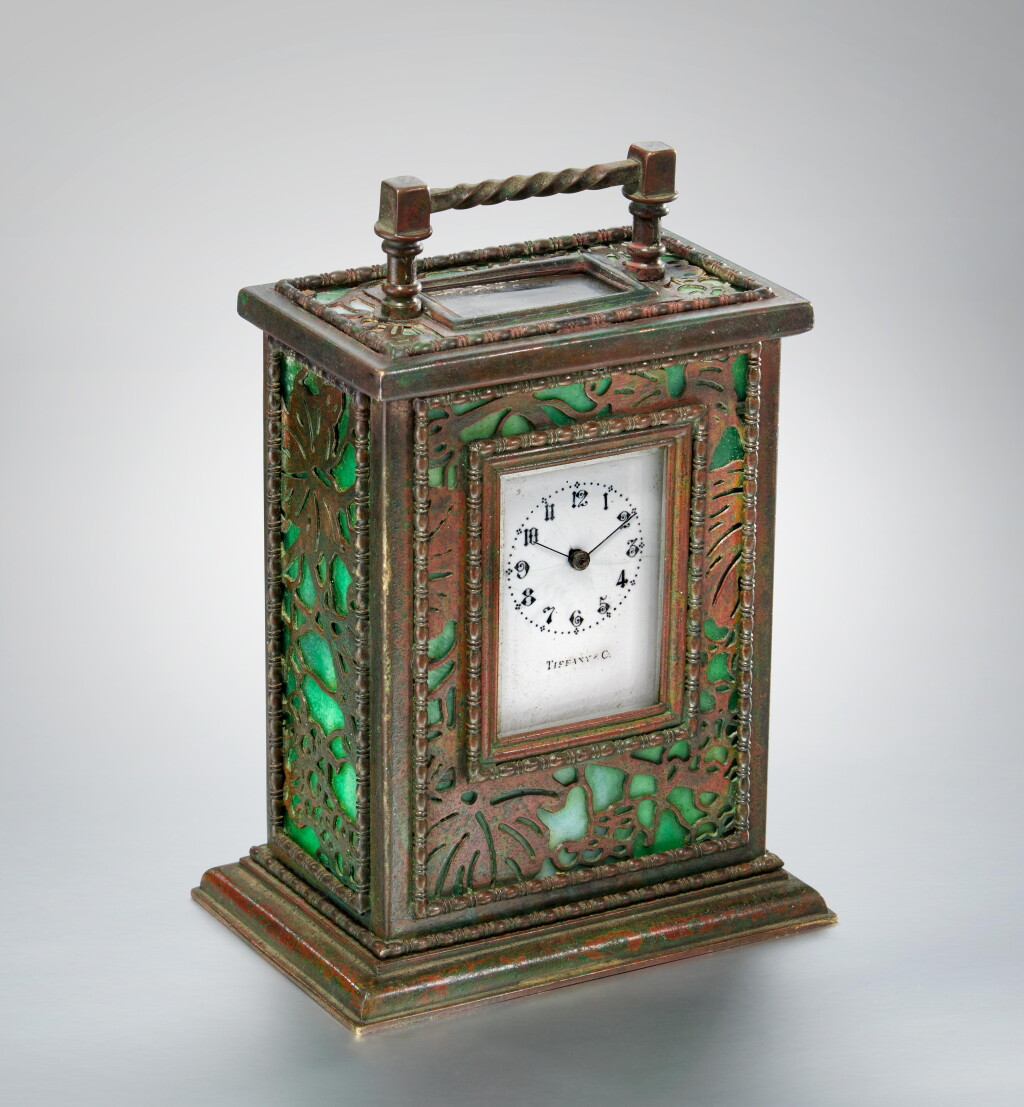 View full screen - View 1 of Lot 218. "Grapevine" Carriage Clock.