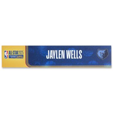View full screen - View 1 of Lot 198. Jalyen Wells ‘NBA All-Star Weekend’ Locker Room Nameplate.