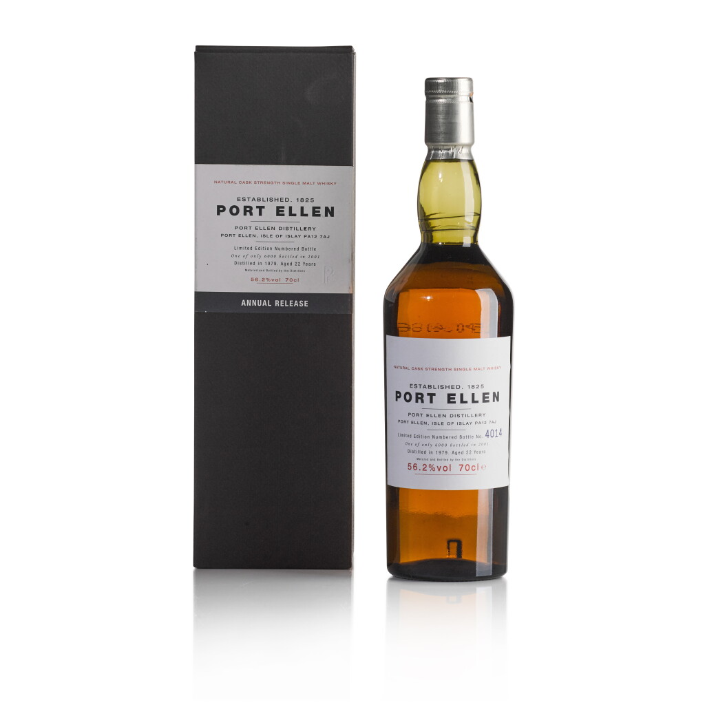 View full screen - View 1 of Lot 443. Port Ellen First Annual Release 22 Year Old 56.2 abv 1979 (1 BT70).