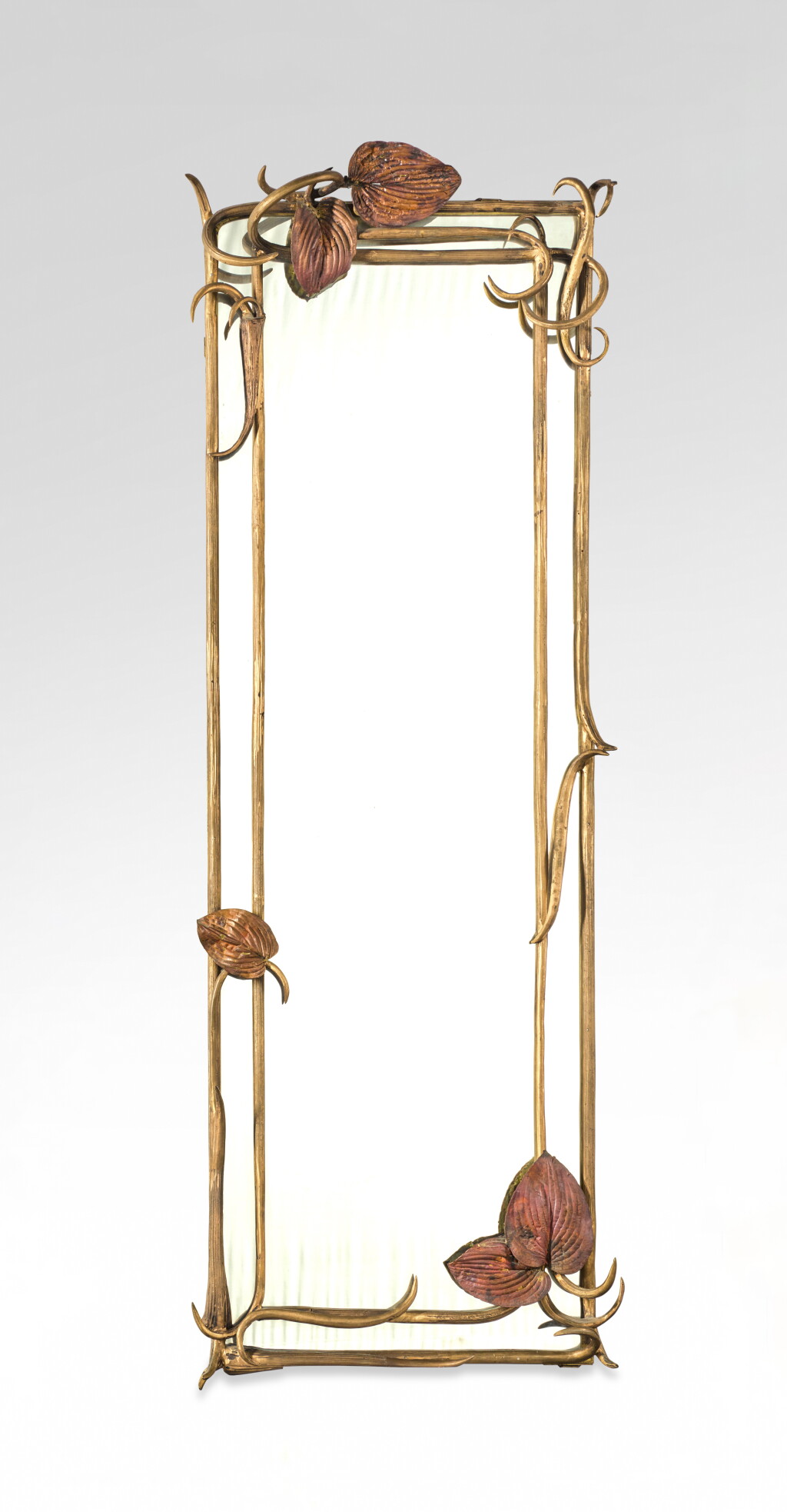 View full screen - View 1 of Lot 222. Unique Structure Vegetale Mirror.