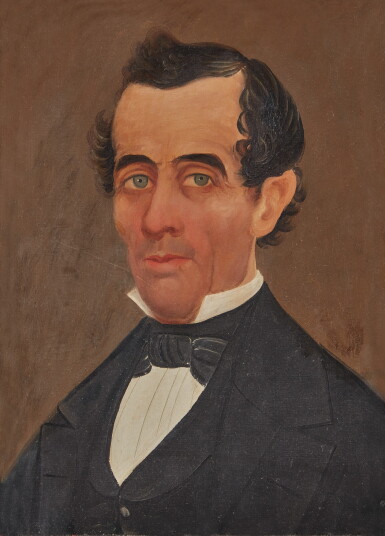 View full screen - View 1 of Lot 156. Portrait of a Gentleman in Black Coat.
