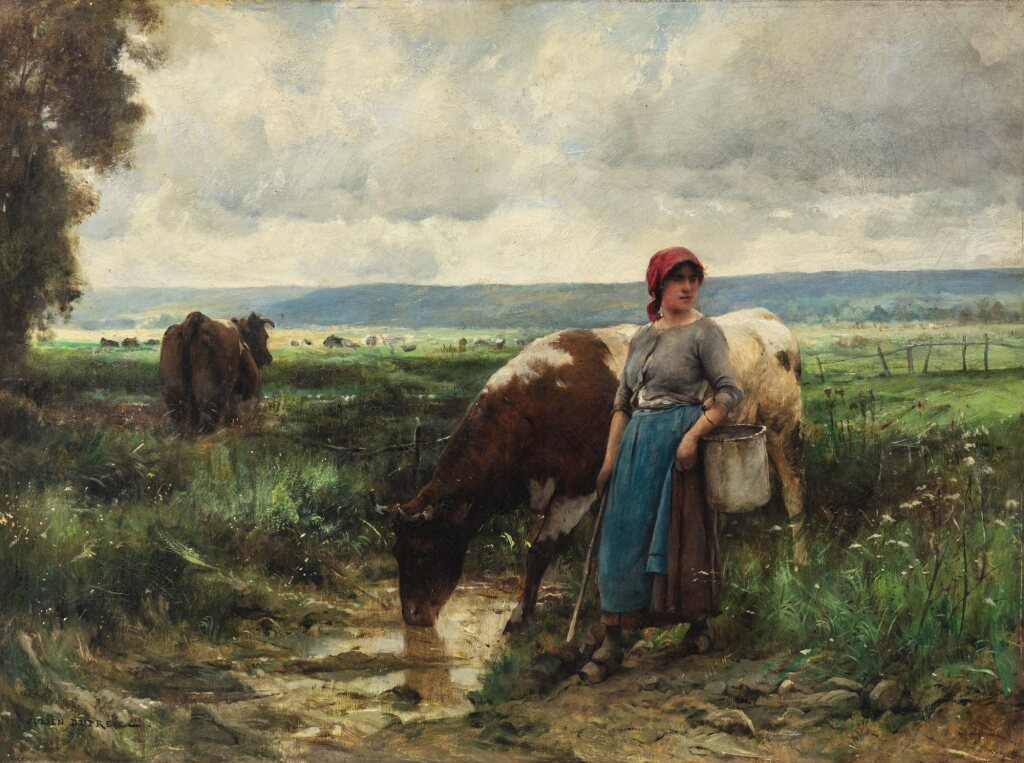 View full screen - View 1 of Lot 204. The Cow at the Watering Place.