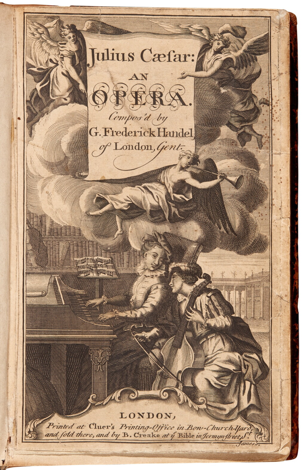 View full screen - View 1 of Lot 152. George Frideric Handel | First edition of "Giulio Cesare", 1724.