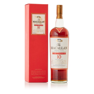 View full screen - View 1 of Lot 9366. The Macallan 10 Year Old Cask Strength 58.6 abv NV (1 LITR).