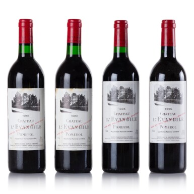 View full screen - View 1 of Lot 744. Château l'Evangile 1990/1995 (4 BT).