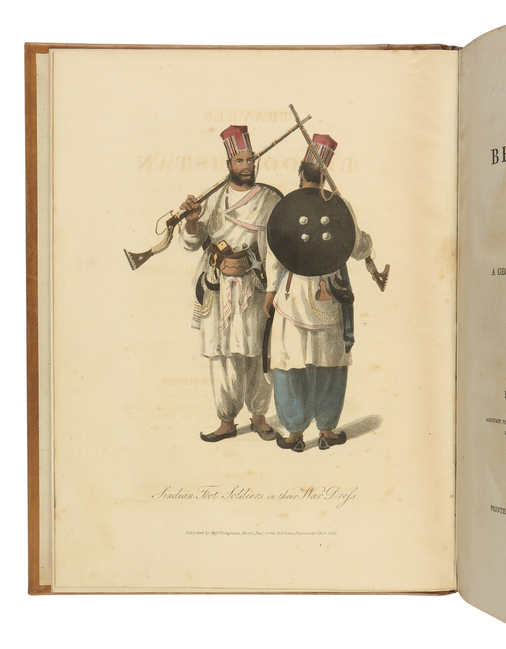 POTTINGER, LIEUT. HENRY Travels in Beloochistand and Sinde. London