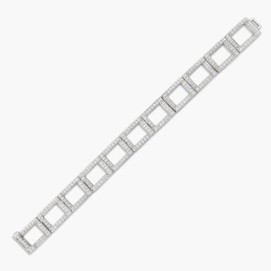 View full screen - View 1 of Lot 1350. Diamond Bracelet | 蒂芙尼 | 鑽石 手鏈.