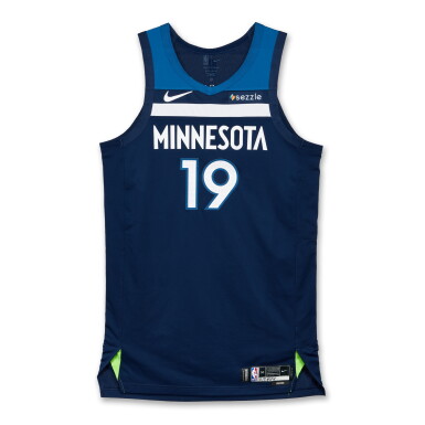 View full screen - View 1 of Lot 35. Joan Beringer Minnesota Timberwolves 2025-2026 Game Worn Icon Edition Jersey | Matched to 3 Games | 4th Career Game.