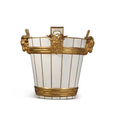 View full screen - View 1 of Lot 1156. A Samson Porcelain Sèvres-Style Large Milk Pail, Late 19th Century.