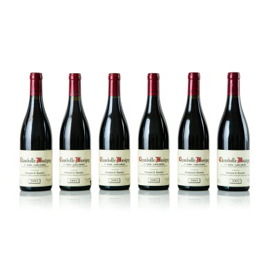 View full screen - View 1 of Lot 100. Chambolle Musigny, Les Cras 2001 Domaine Georges Roumier (6 BT).