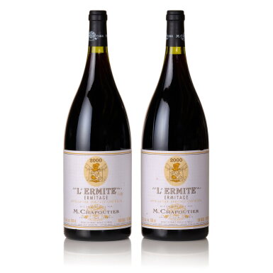 View full screen - View 1 of Lot 583. Ermitage, l'Ermite 2000 Chapoutier (2 MAG).