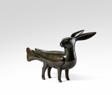 View full screen - View 1 of Lot 112. Lapin à vent (petit modèle).