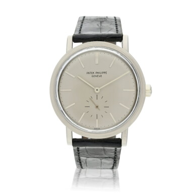 View full screen - View 1 of Lot 238. Reference 3429 A white gold wristwatch, Made in 1963.
