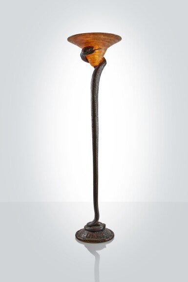View full screen - View 1 of Lot 471. "La Tentation" Floor Lamp.