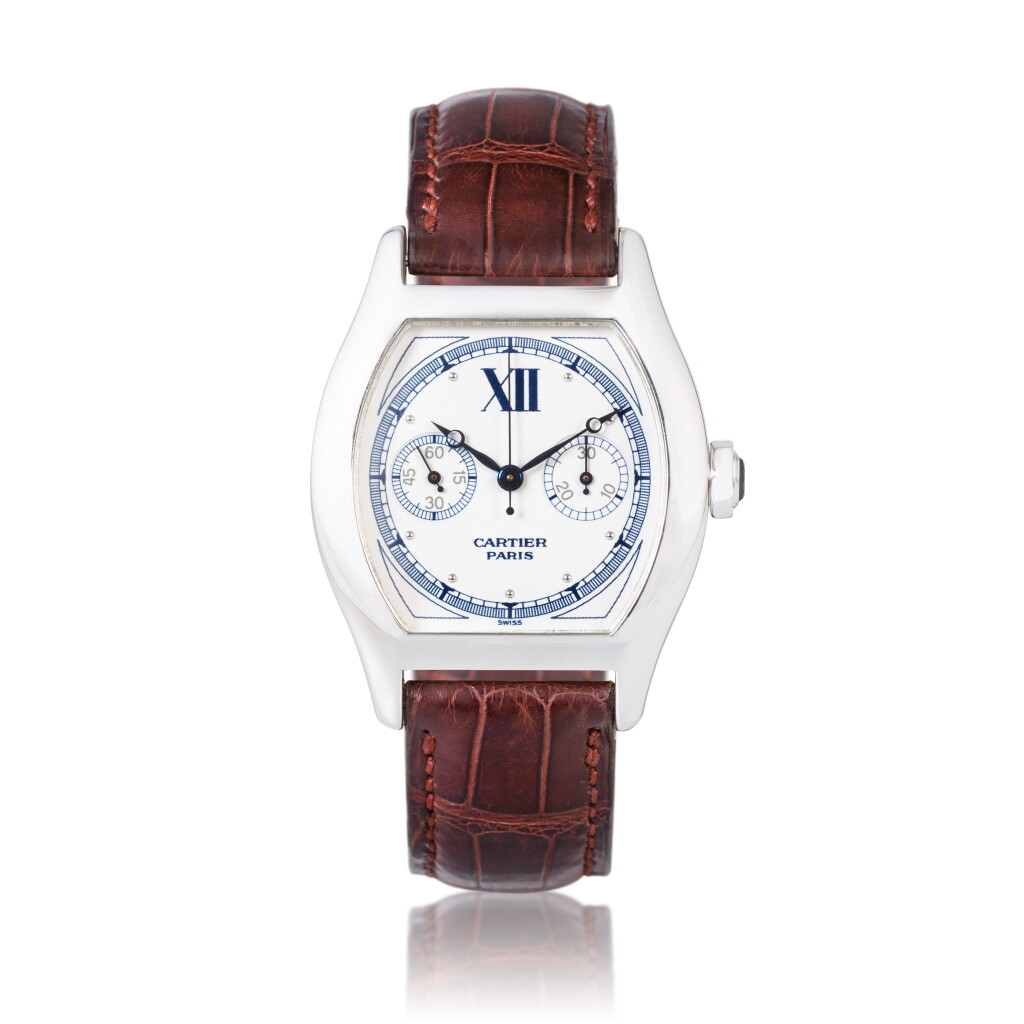 View full screen - View 1 of Lot 1039. 'CPCP' Tortue Monopoussoir, Ref. 2396 Montre bracelet en or gris avec chronographe monopoussoir | White gold single-button chronograph wristwatch Vers 2005 | Circa 2005.