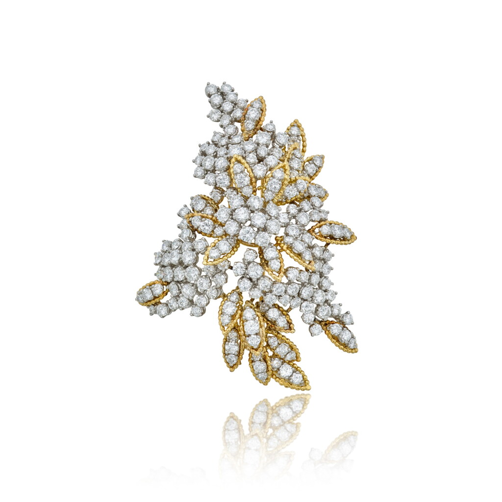 View full screen - View 1 of Lot 233. Diamond Clip-Brooch, France.