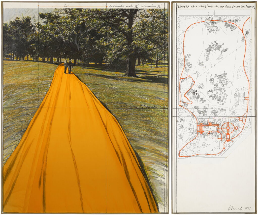 View full screen - View 1 of Lot 375. Wrapped Walk Ways (Project for Loose Park, Kansas City, Missouri).