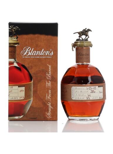 View full screen - View 1 of Lot 167. Blanton's Straight From The Barrel 127.6 Proof NV (1 BT 70cl).