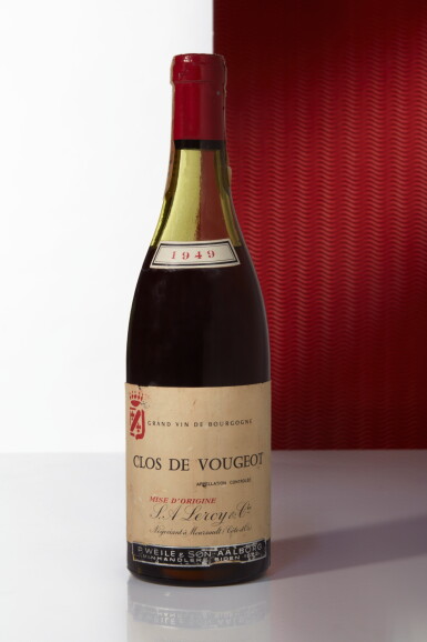 View full screen - View 1 of Lot 92. Clos de Vougeot 1949 Maison Leroy (1 BT) .