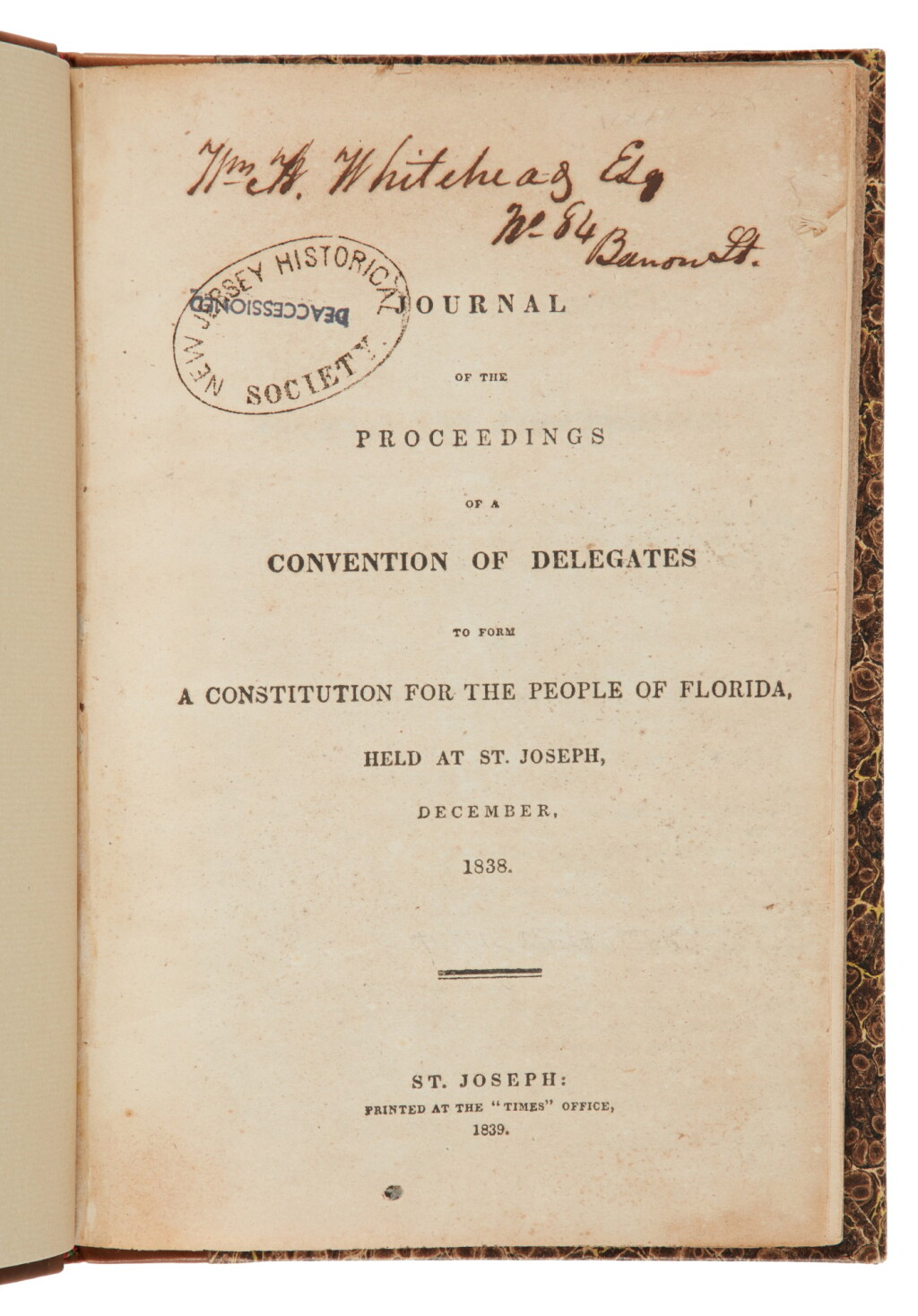 View full screen - View 1 of Lot 24. Florida | The first constitution, which built on the federal Bill of Rights.