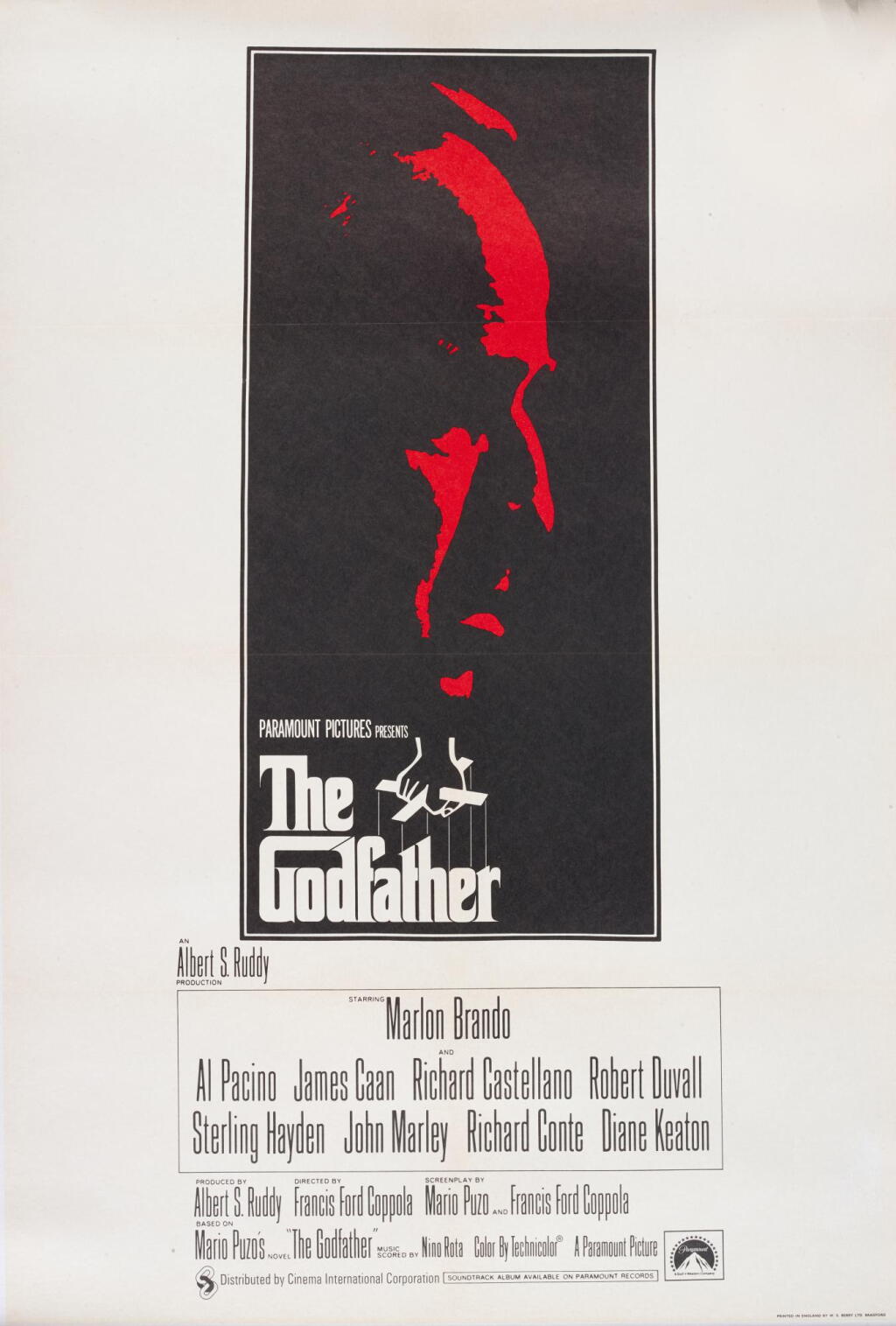 View full screen - View 1 of Lot 1011. THE GODFATHER (1972), POSTER, BRITISH.