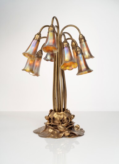 View full screen - View 1 of Lot 359. Ten-Light “Lily” Lamp.