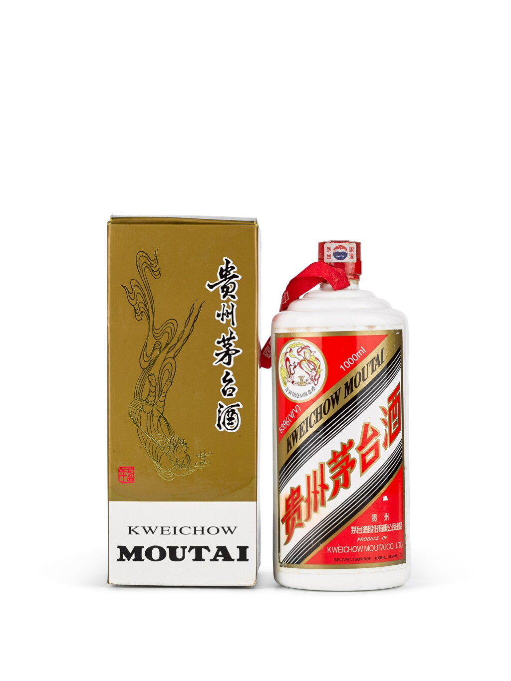 View full screen - View 1 of Lot 52. Kweichow Flying Fairy Moutai 2005 (1 LITR) 2005年產飛天牌貴州茅台酒.