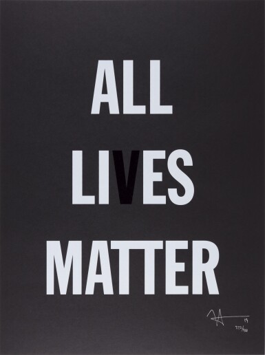 View full screen - View 1 of Lot 137. All Li es Matter.