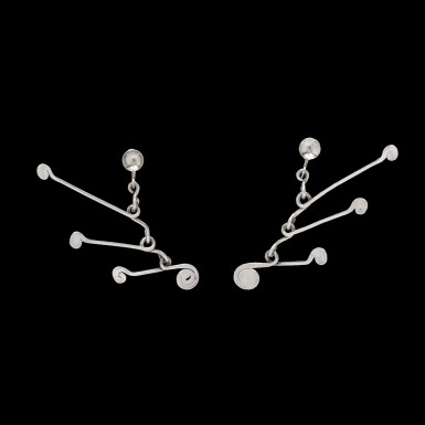 View full screen - View 1 of Lot 101. Earrings.