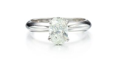 View full screen - View 1 of Lot 9122. DIAMOND RING | 1.50卡拉 橢圓形 鑚石戒指.