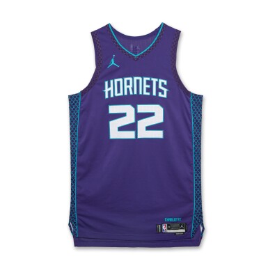 View full screen - View 1 of Lot 209. Vasilije Micić Charlotte Hornets 2024-2025 Emirates NBA Cup Game Worn Statement Edition Jersey | Matched to 2 Games.