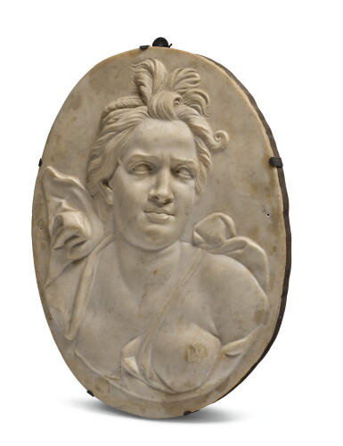 View full screen - View 1 of Lot 16. SOUTHERN NETHERLANDISH, 18TH CENTURY | RELIEF WITH A GODDESS.