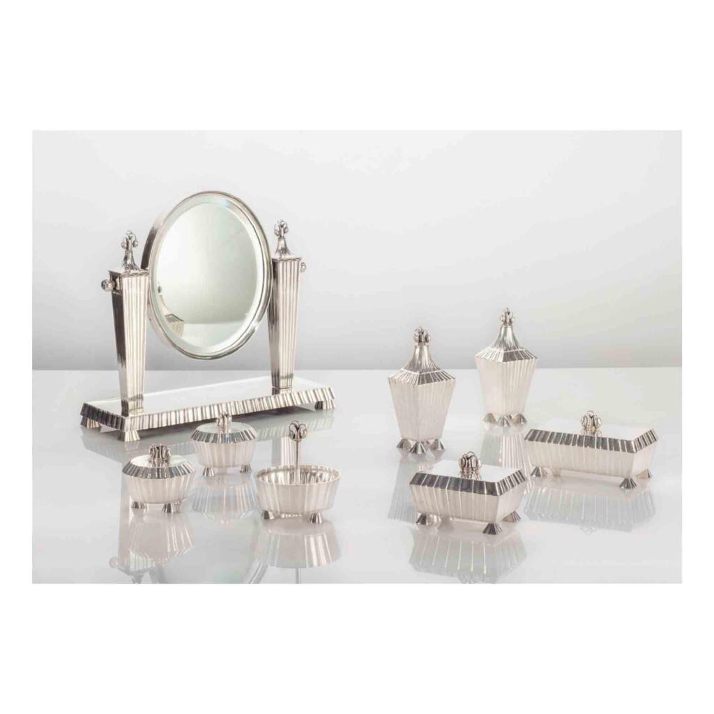 View full screen - View 1 of Lot 52. An Important and Rare Vanity Set.