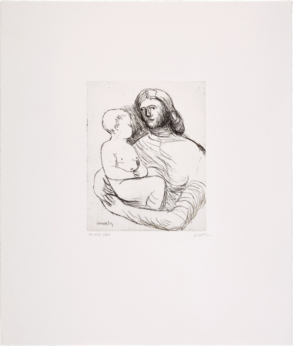 View full screen - View 1 of Lot 215. Mother and Child XXII (Cramer 692).