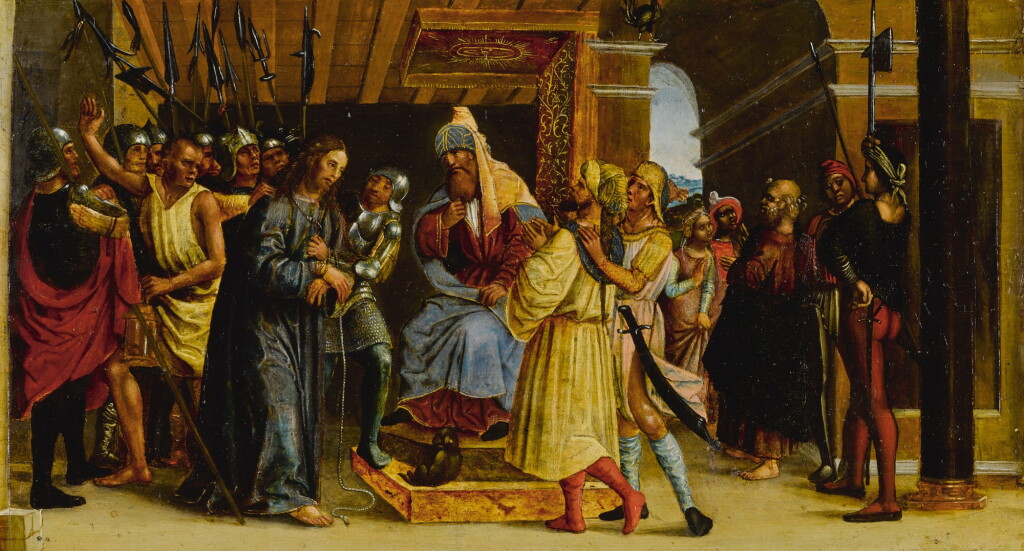 View full screen - View 1 of Lot 52. Christ Before the Sanhedrin.