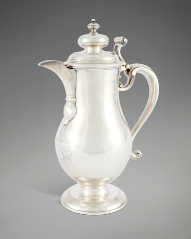 View full screen - View 1 of Lot 635. A George I Silver Covered Ewer, Peter Archambo I, London, 1722.